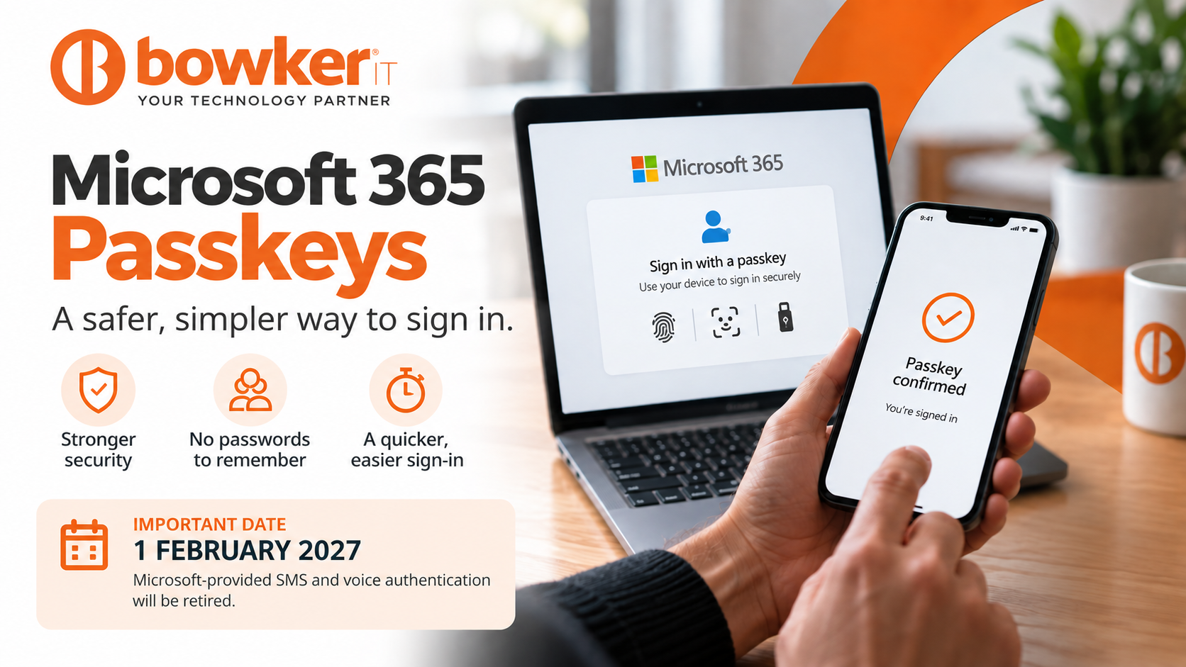 Microsoft 365 pass keys 2026